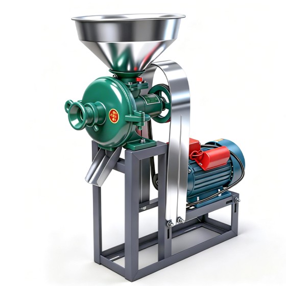 Electric Grain Grinder - Household & Commercial Small Grinding Machine for Grains