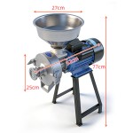 Stainless Steel Electric Grain Grinder - Wet & Dry Commercial/ Household Pulverizer for Grains
