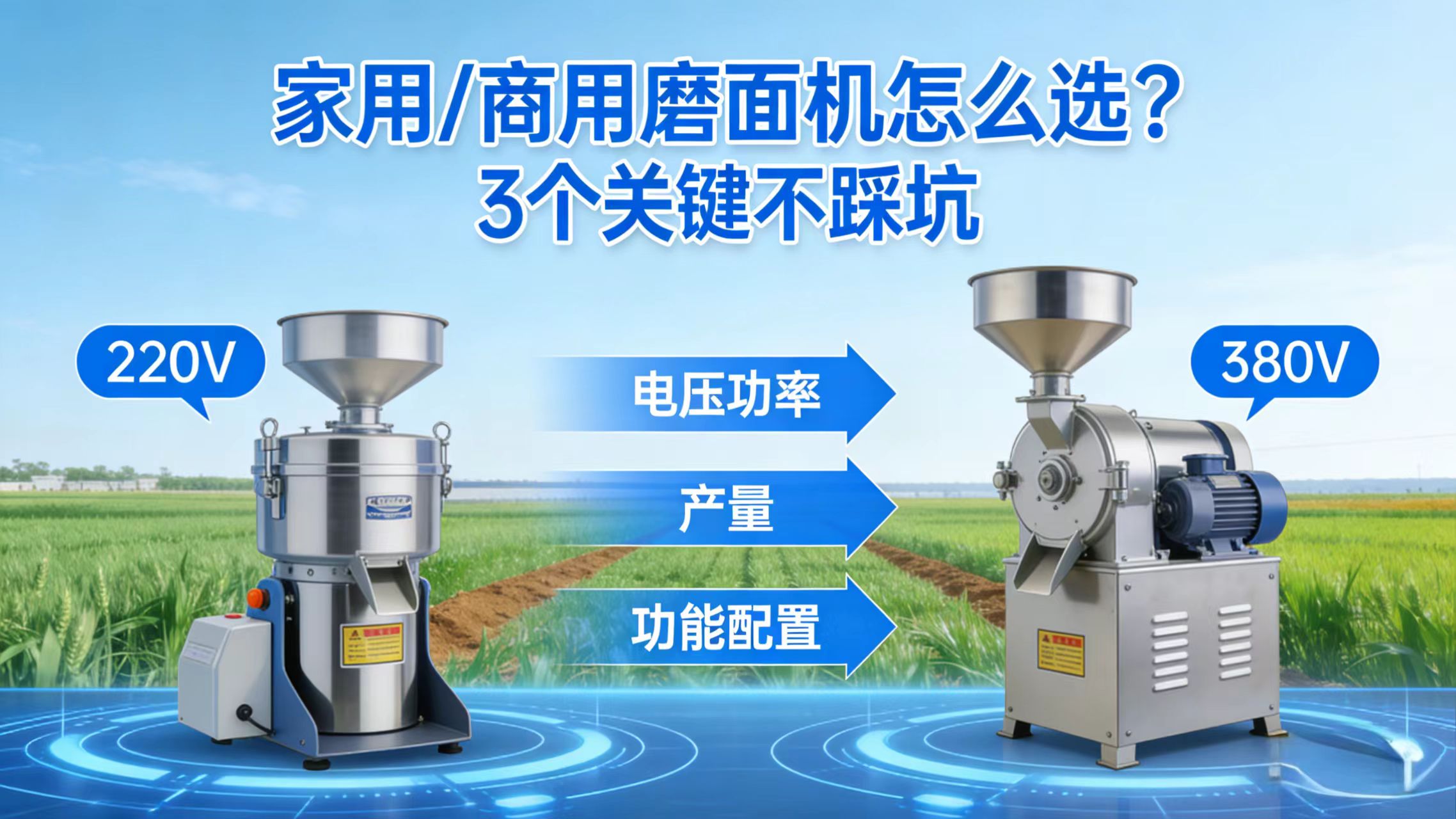 How to Choose Home/Commercial Flour Mill? 3 Key Tips